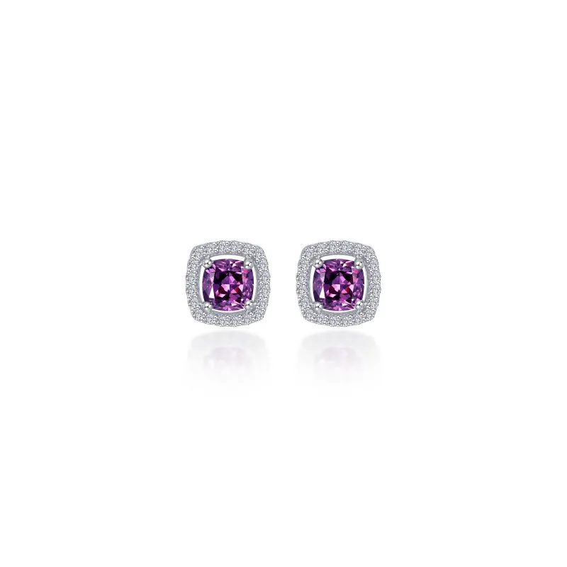 Lafonn Cushion-Cut Halo Stud Earrings