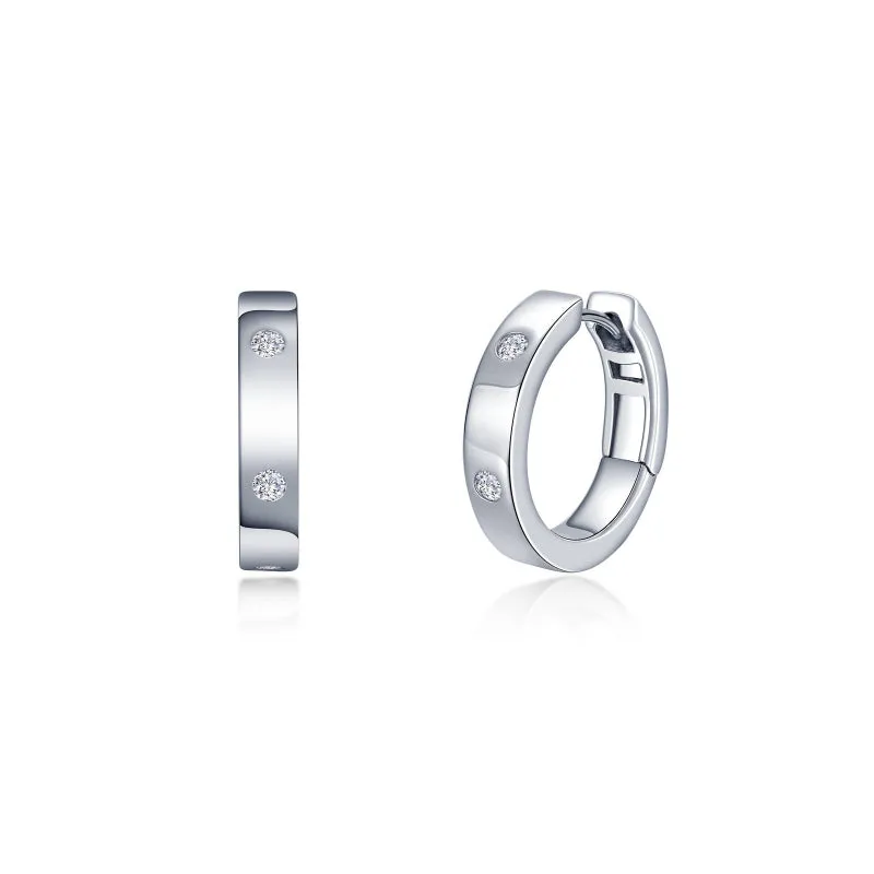 Lafonn Invisible Set Huggie Hoop Earrings
