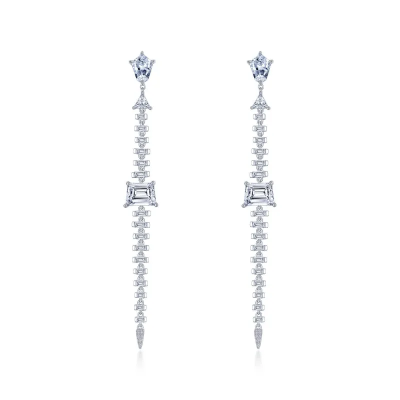 Lafonn Long Linear Dangling Earrings
