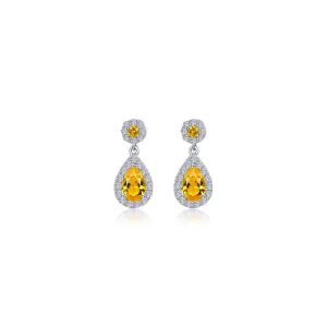 Lafonn Oval Halo Drop Earrings