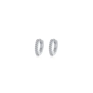 Lafonn Simulated Diamond 11mm Huggie Hoop Earrings E0620CLP00