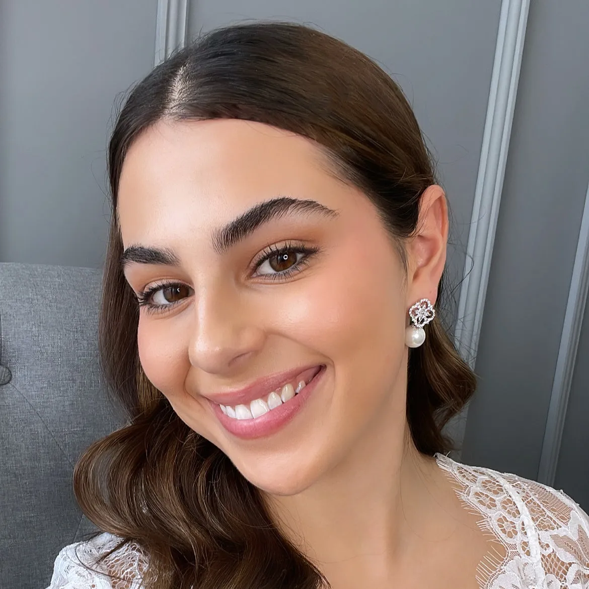 Lanar Pearl Bridal Earrings
