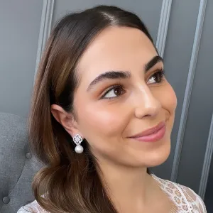 Lanar Pearl Bridal Earrings