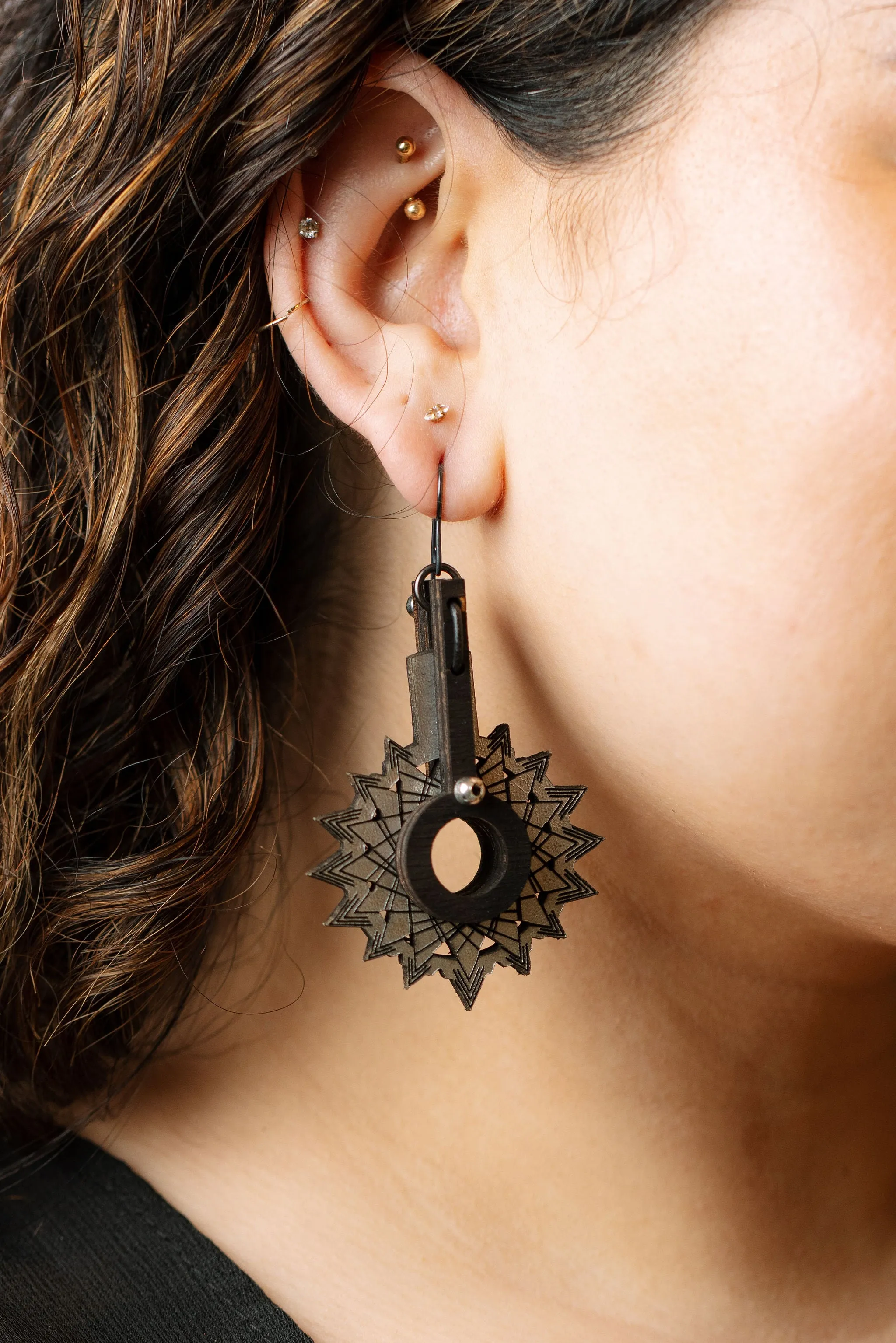 Lasercut Starport Earrings
