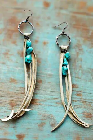 Leather Fringe Earrings