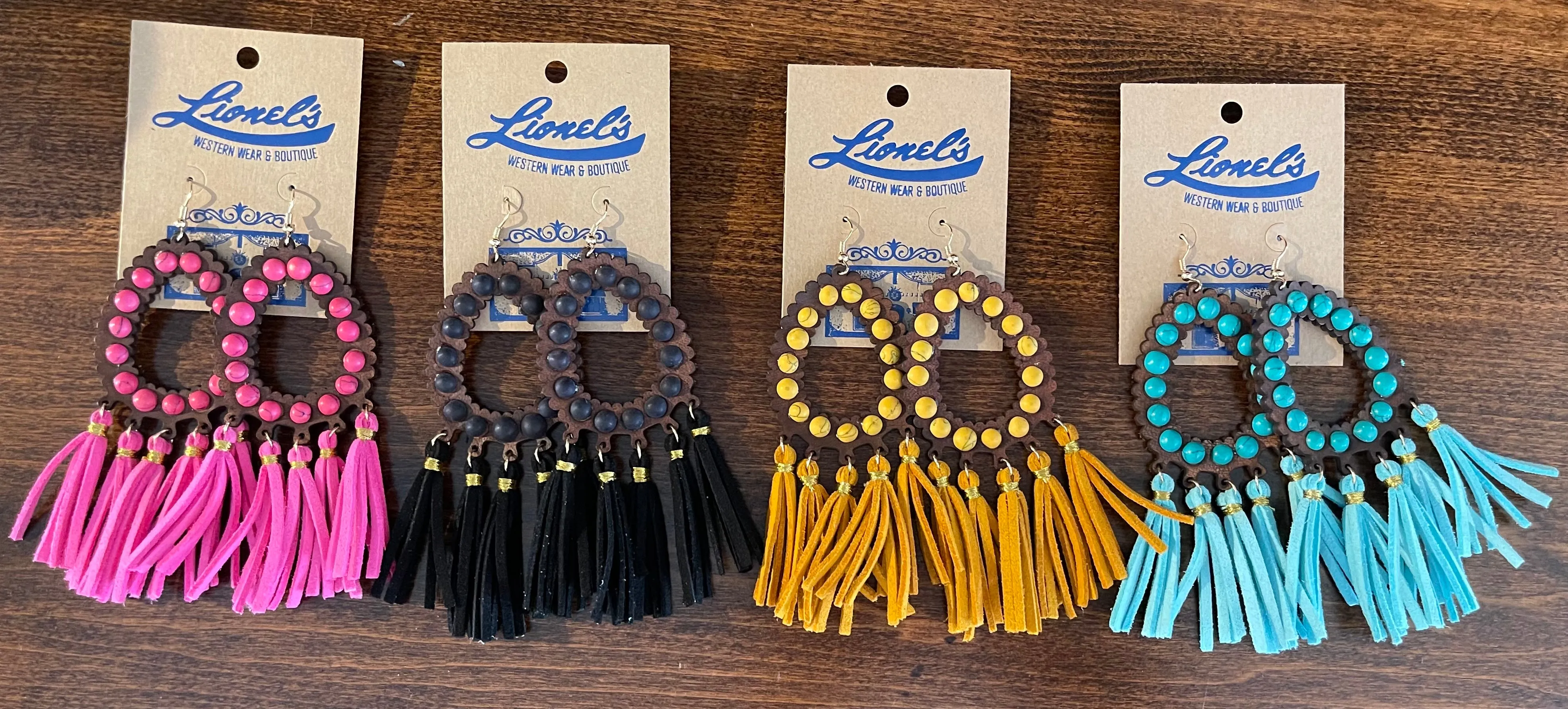 Leather Fringed Fashion Earring