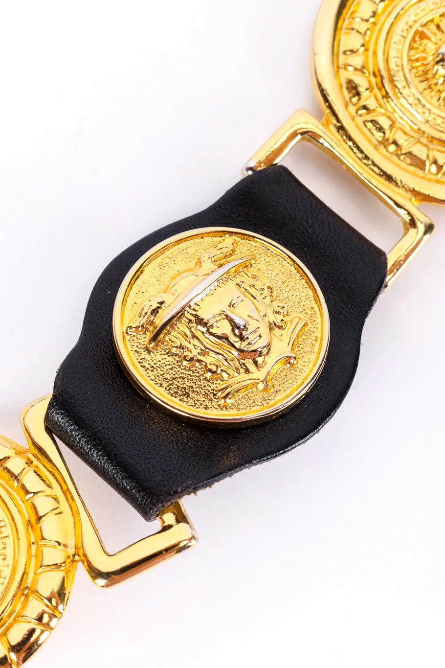 Leather Medusa Link Belt