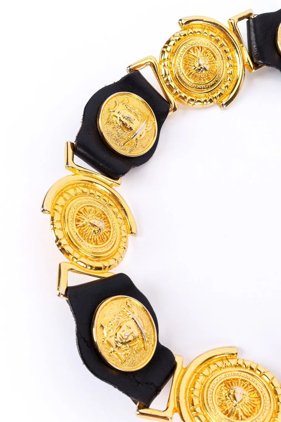 Leather Medusa Link Belt