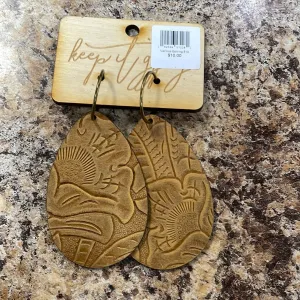 Leather Patch Earrings