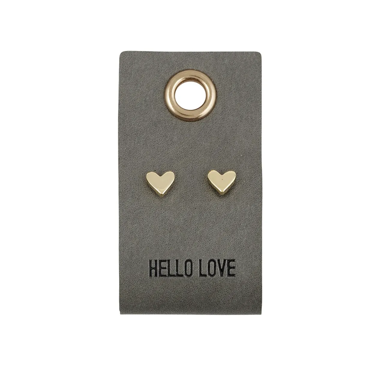 Leather Tag Earrings