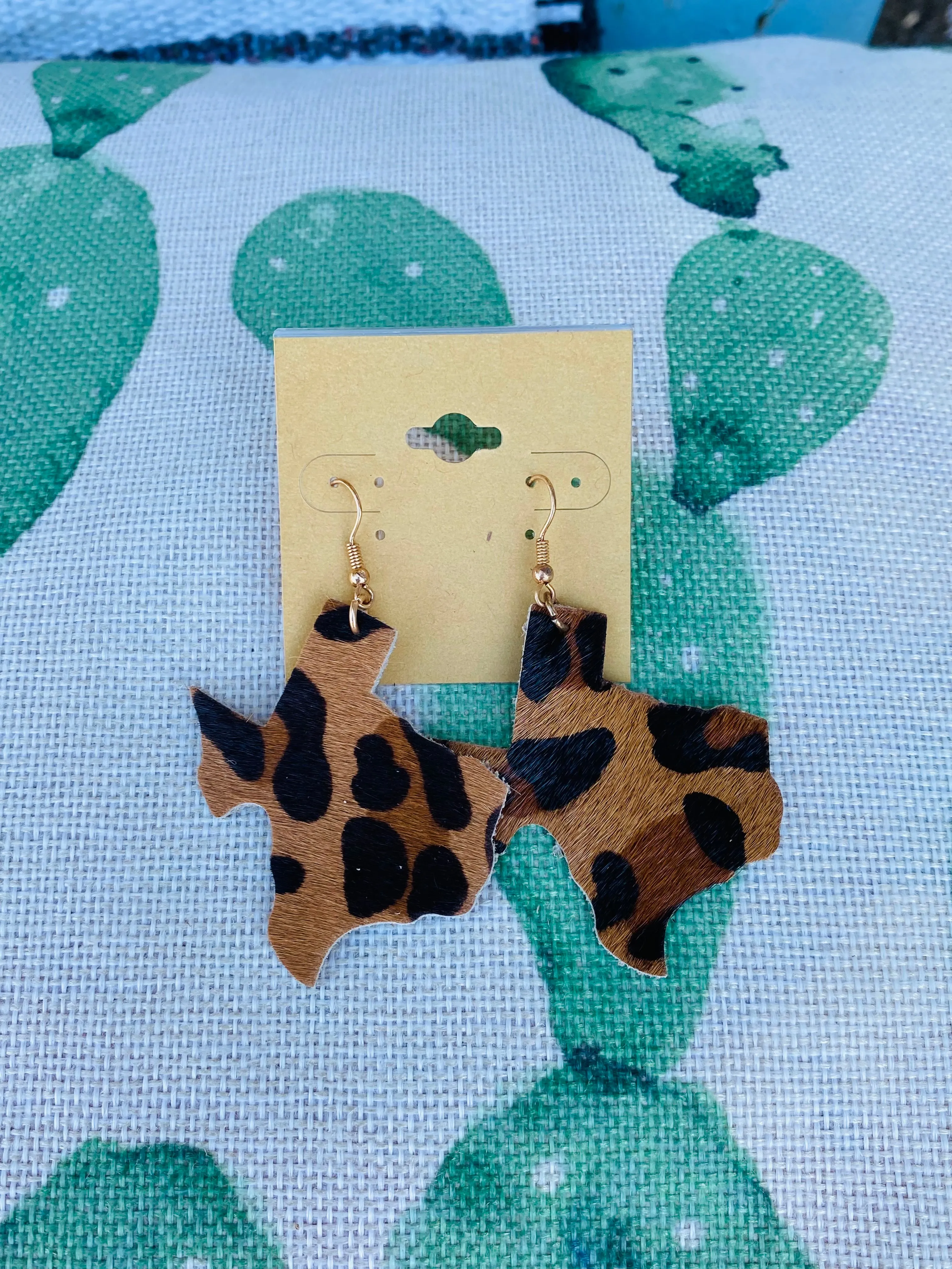 Leopard Texas Dangle Earring