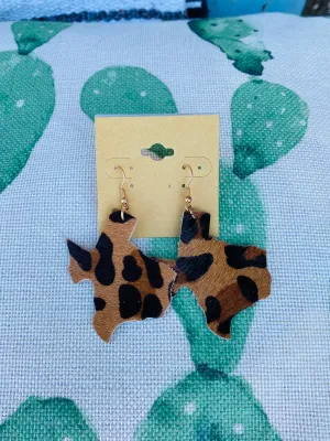 Leopard Texas Dangle Earring