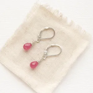 Little Ruby Drop Earrings