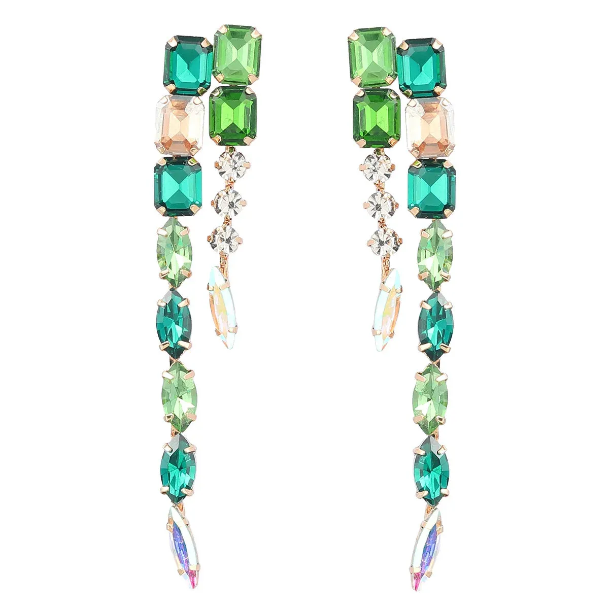 Long Crystal Earrings
