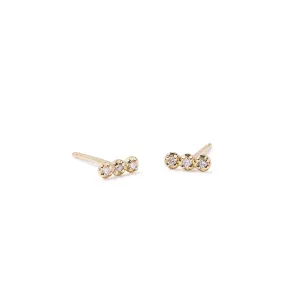 louisa white diamond studs