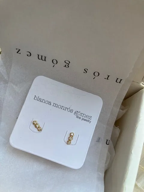 louisa white diamond studs