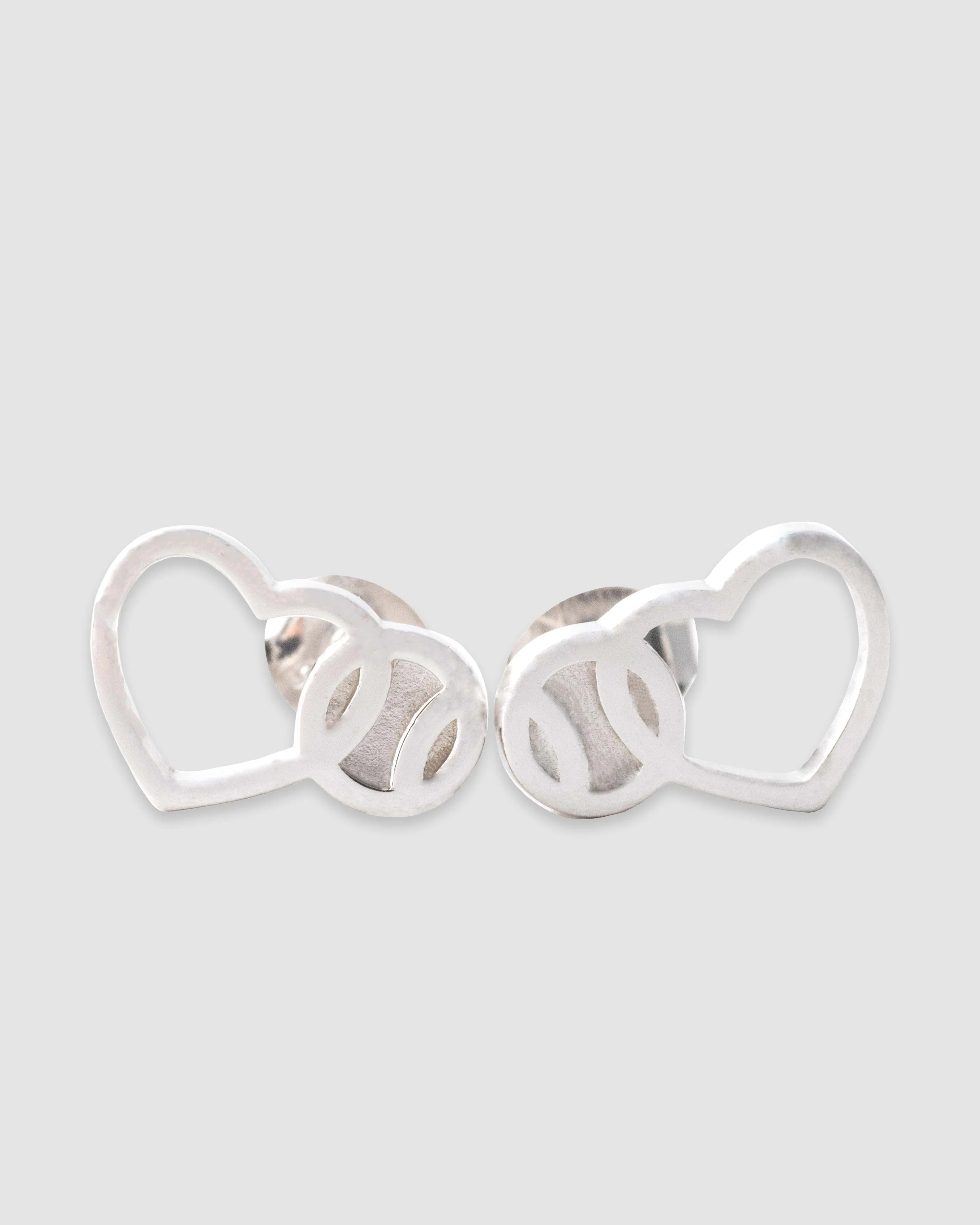 Love Baseball Earrings - Silver