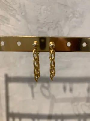 Love Me Jewelry Mini Chain Hoop Earrings