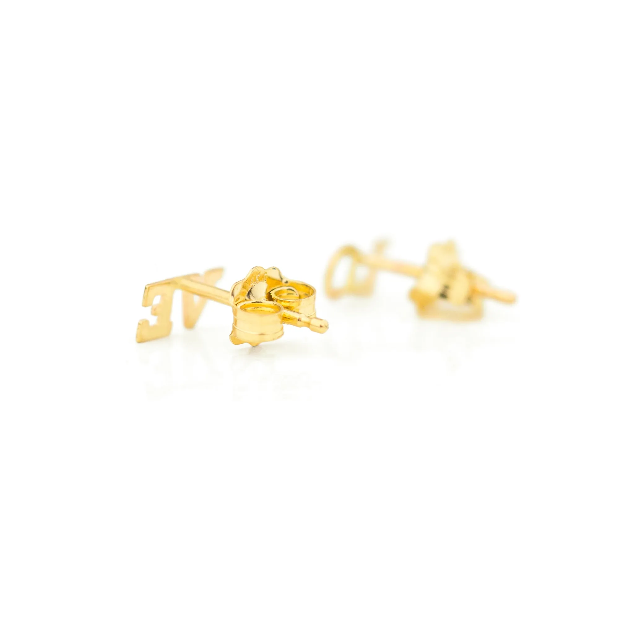 Love Stud Earrings
