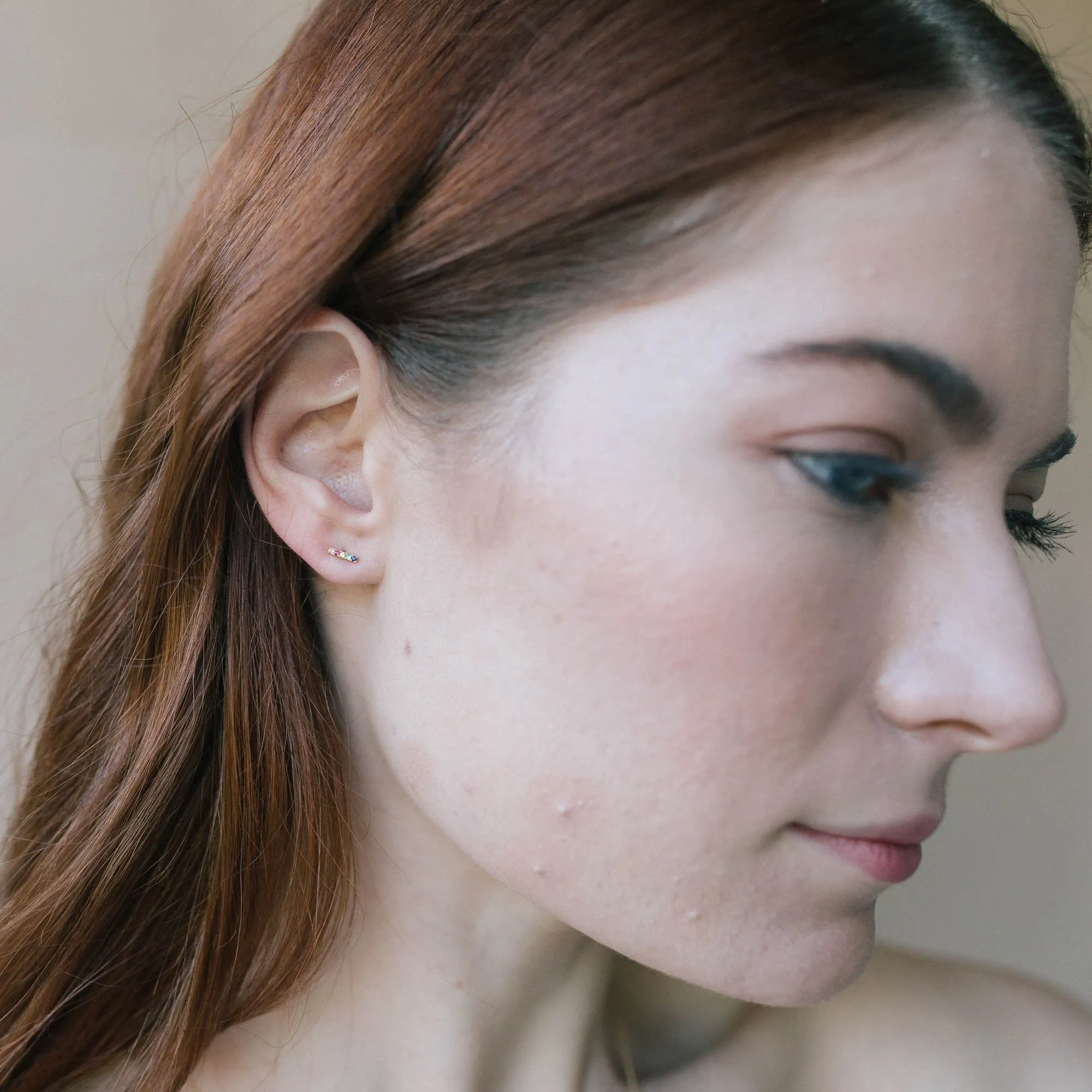 Mackenzie Rainbow Bar Earrings