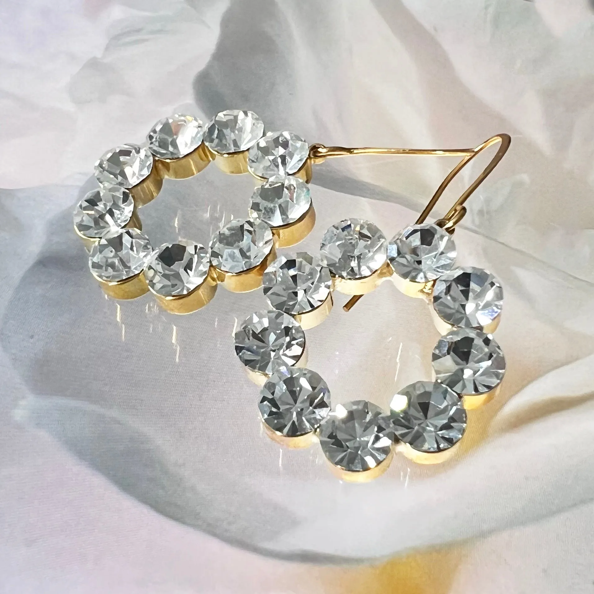 major sparkle drop earrings