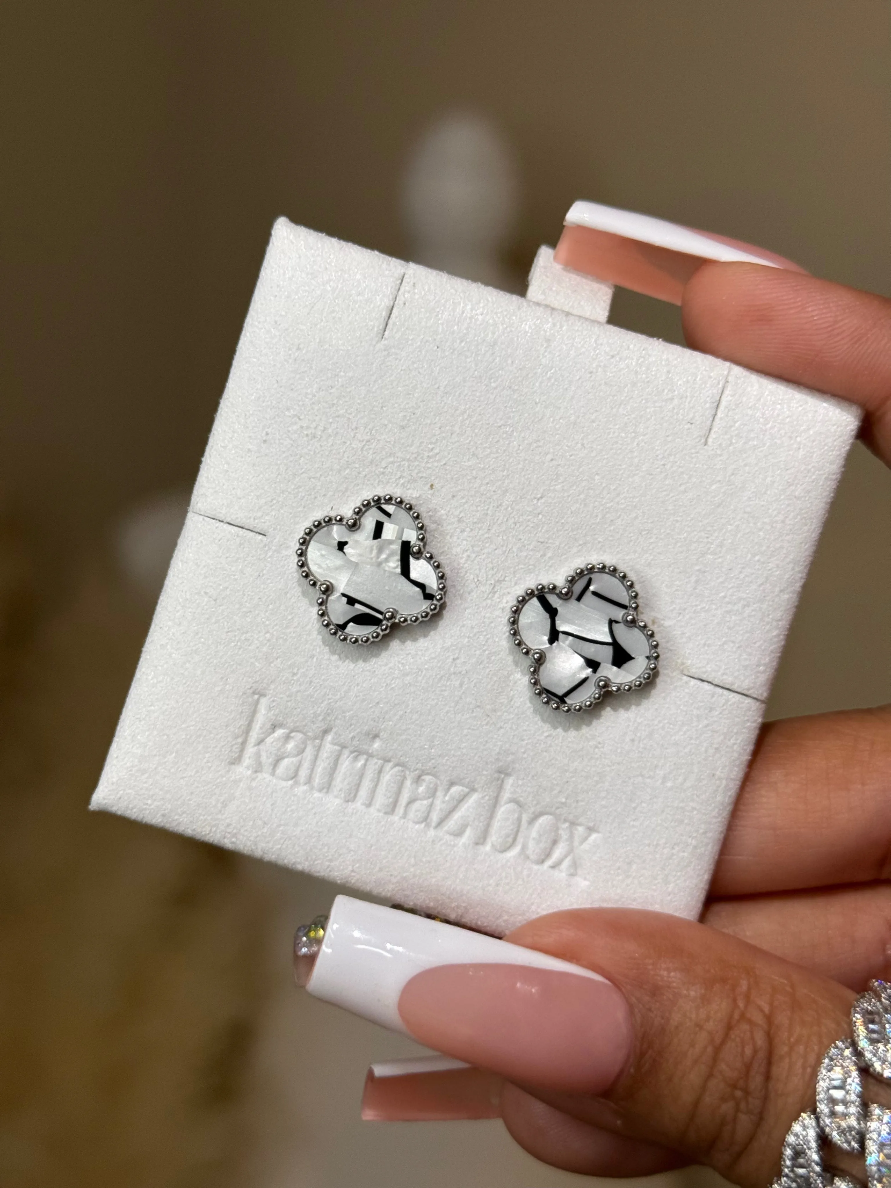 MARBLE STONE EARRINGS | DE'VIL