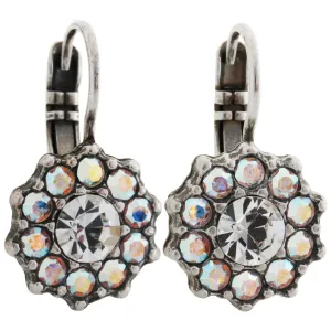 Mariana "On A Clear Day" Silver Plated Daisy Crystal Earrings, 1157 001