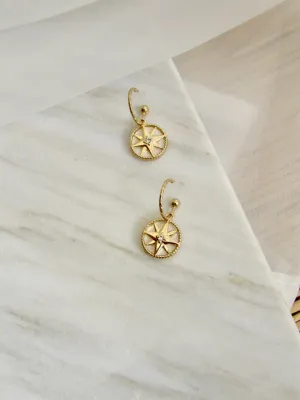 Mariner’s Star Charm Earrings