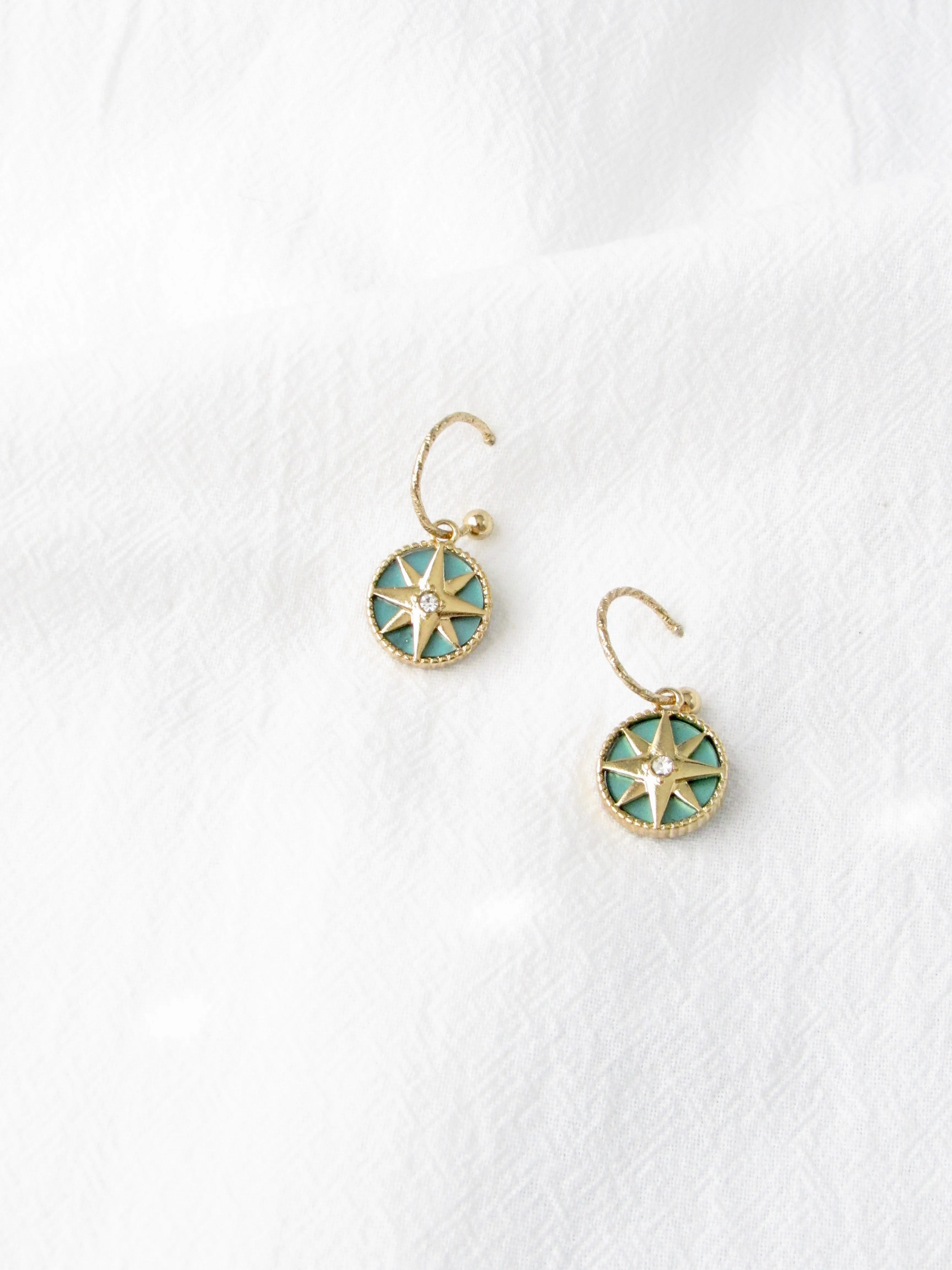 Mariner’s Star Charm Earrings