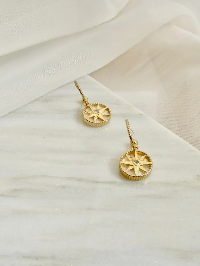 Mariner’s Star Charm Earrings