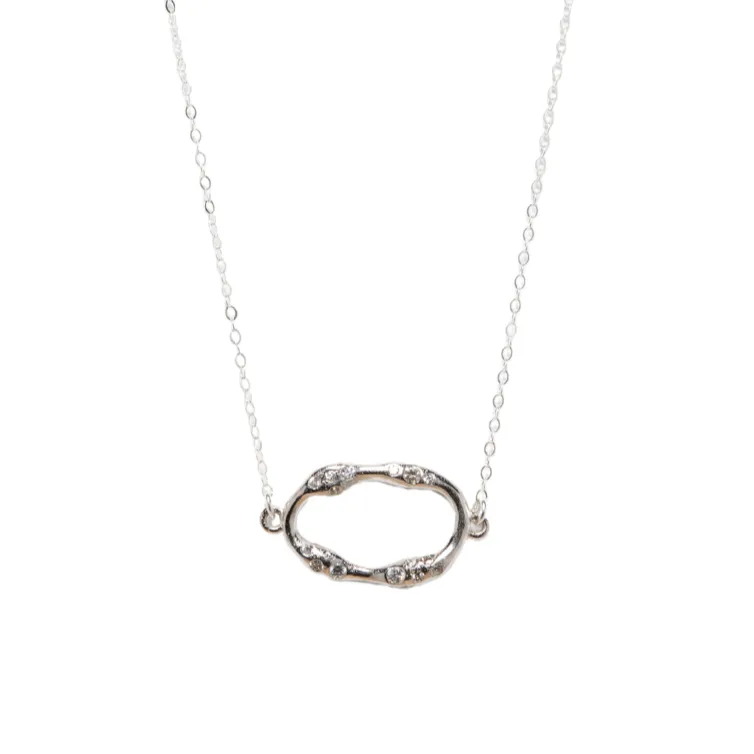 Marise CZ Necklace in Silver