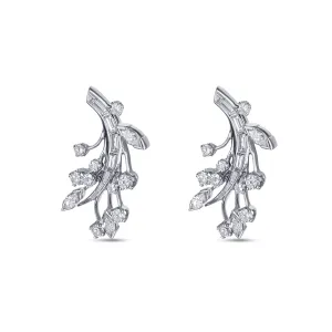 Marquise And Baguette Diamond Earrings