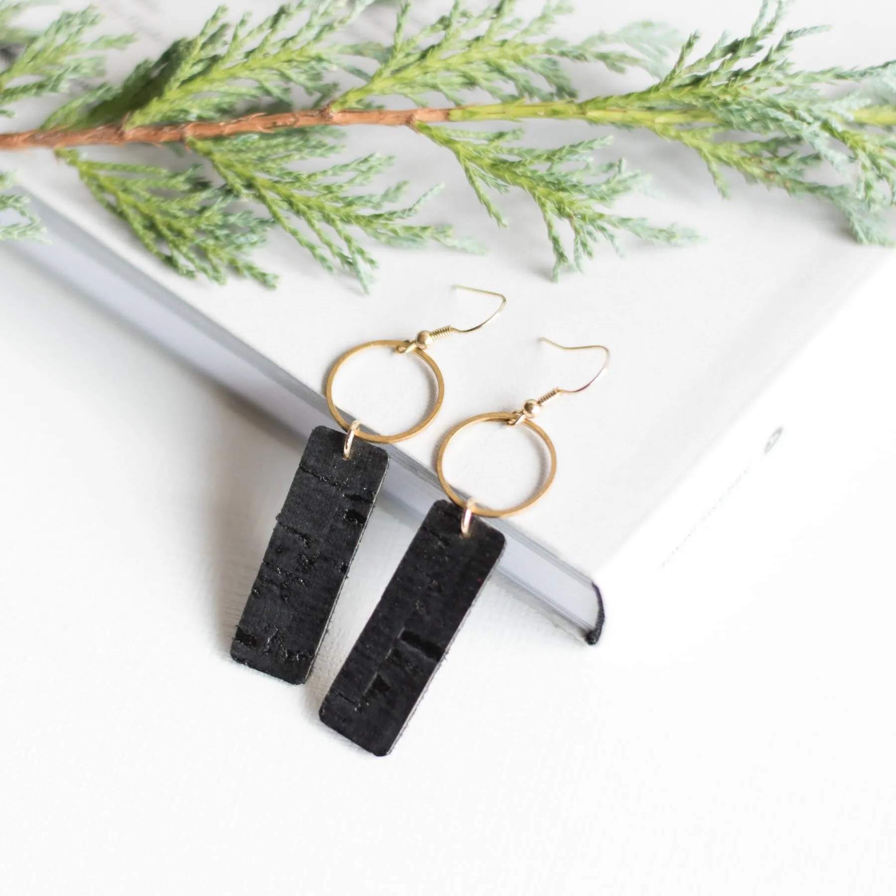 Matte Black Mia Earrings