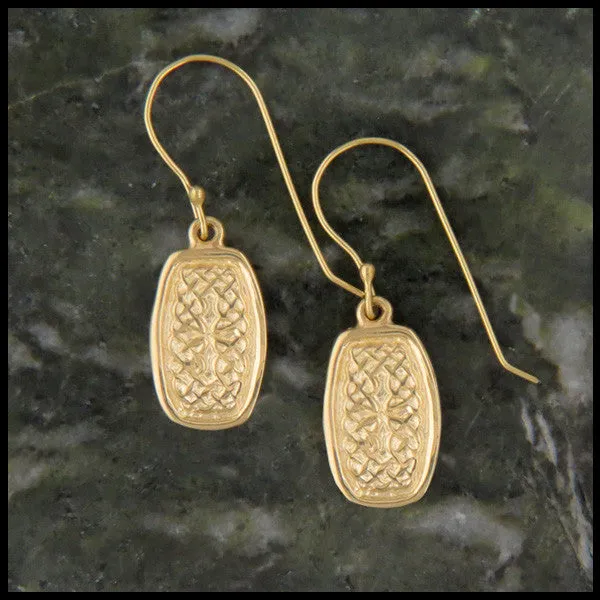 Maura's Knot Earrings in Gold