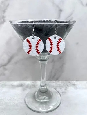 Medium Baseball Earrings