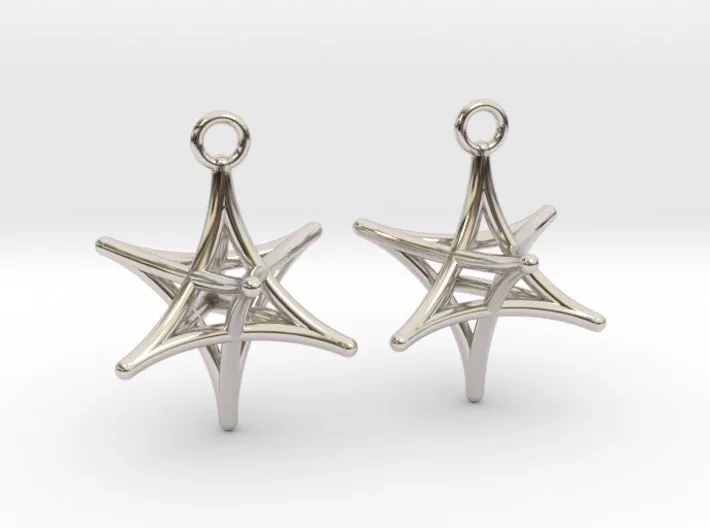 Merkaba Earrings (Metal)