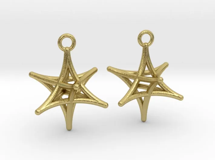 Merkaba Earrings (Metal)