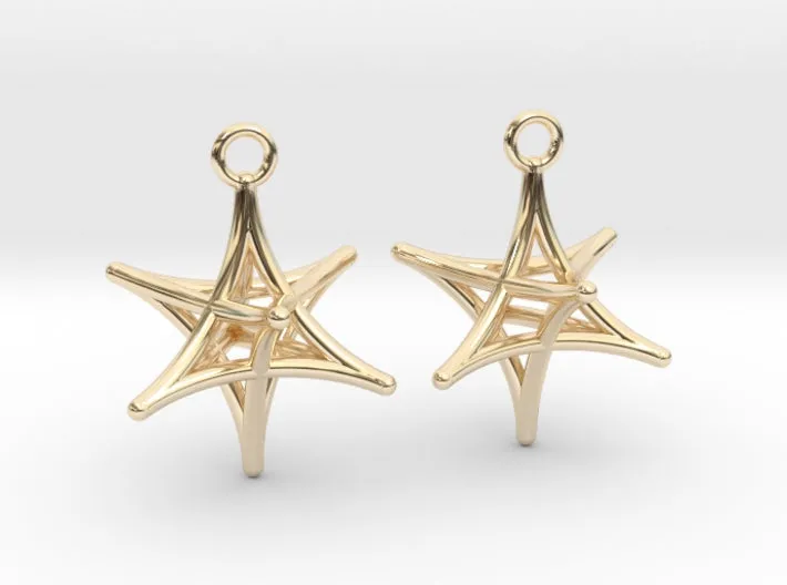 Merkaba Earrings (Metal)