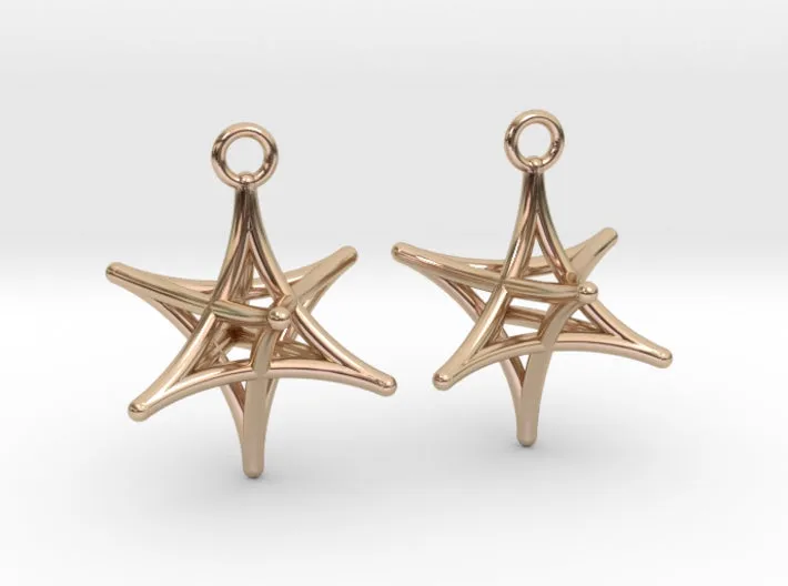Merkaba Earrings (Metal)