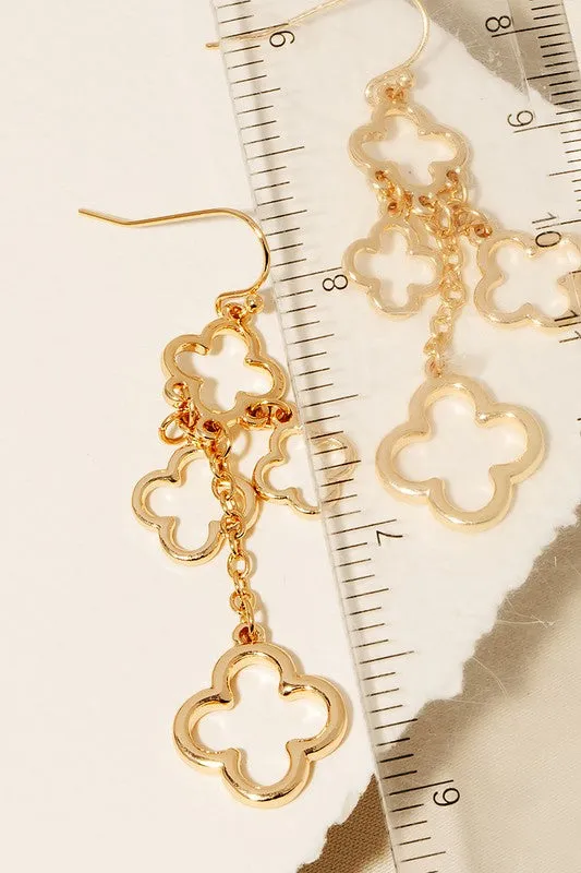 Metallic Clover Charm Dangle