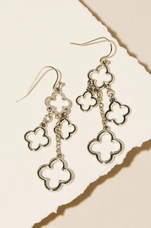 Metallic Clover Charm Dangle