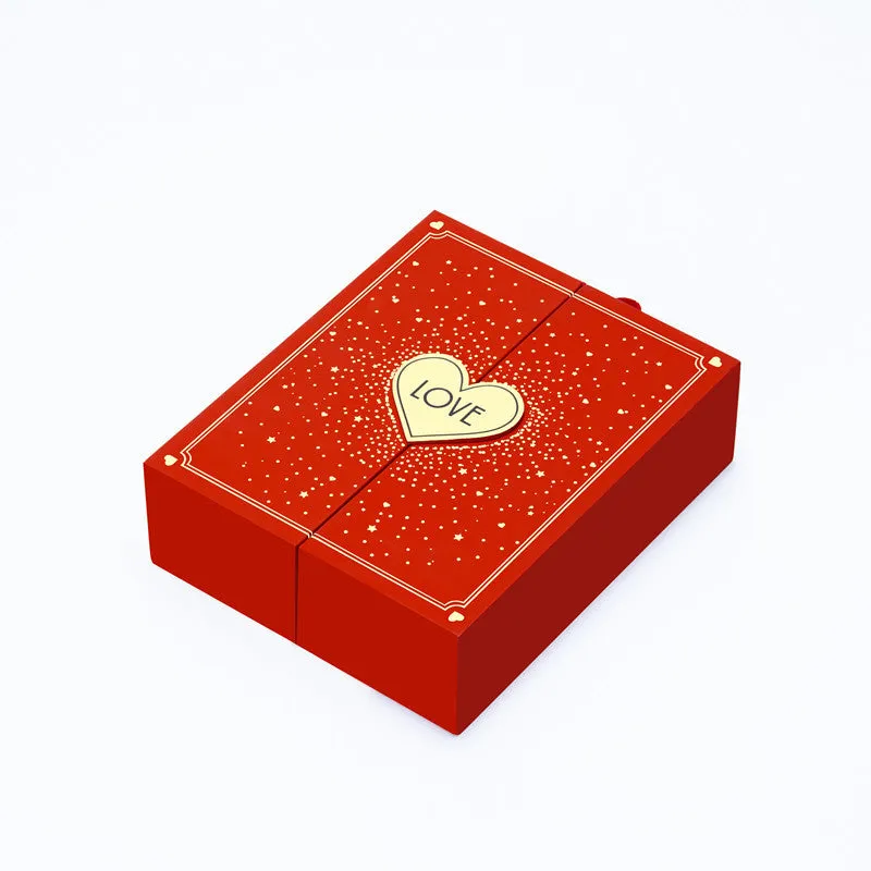 Mini Heart Moissanite Lab Created Diamond Earrings