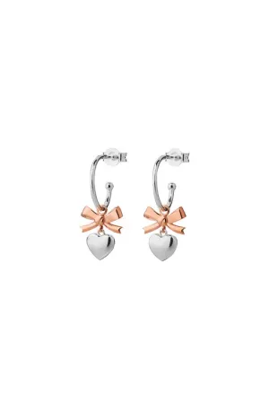 Mini Superlove Hoops Silver/Rose Gold
