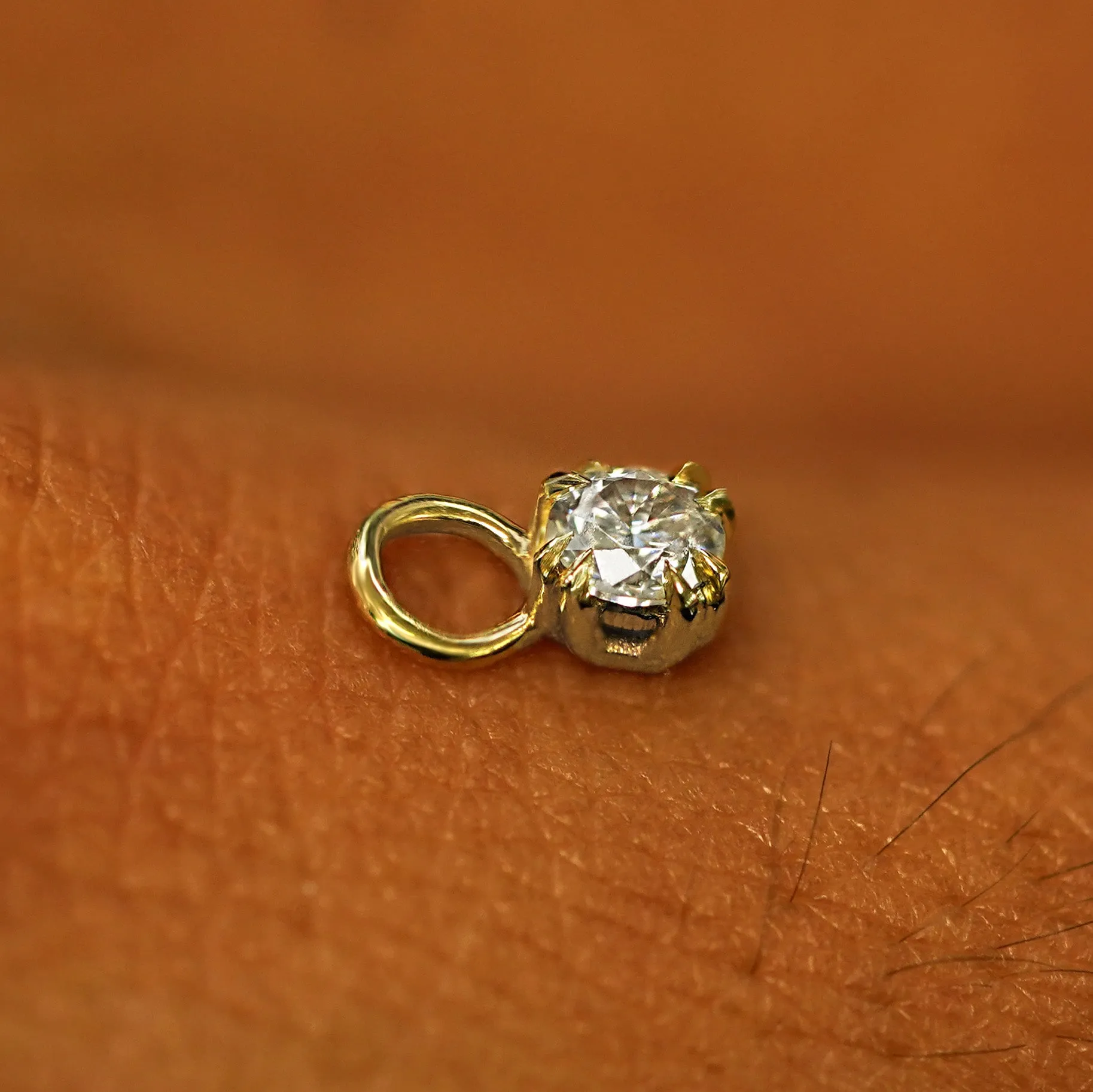 Moissanite Charm
