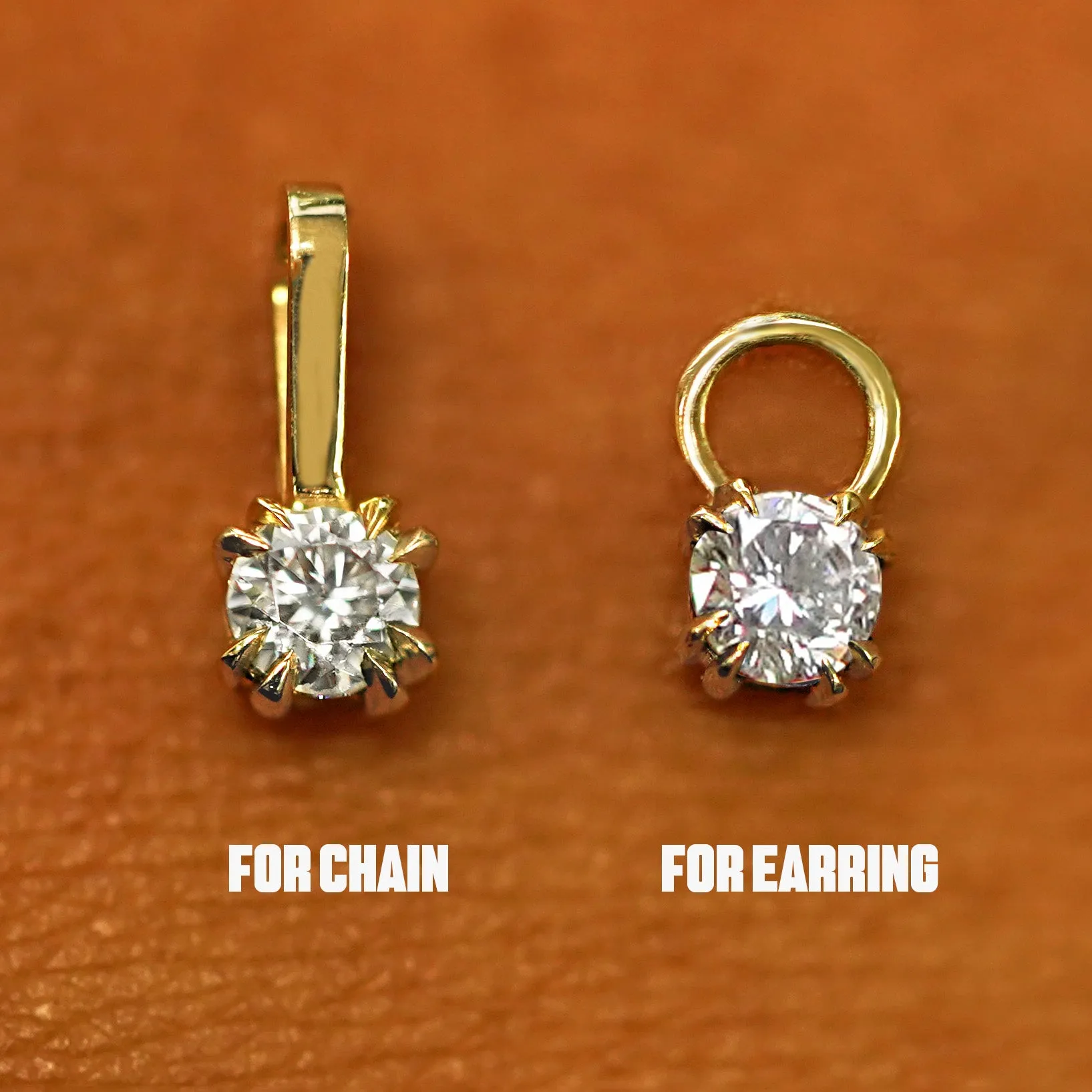 Moissanite Charm
