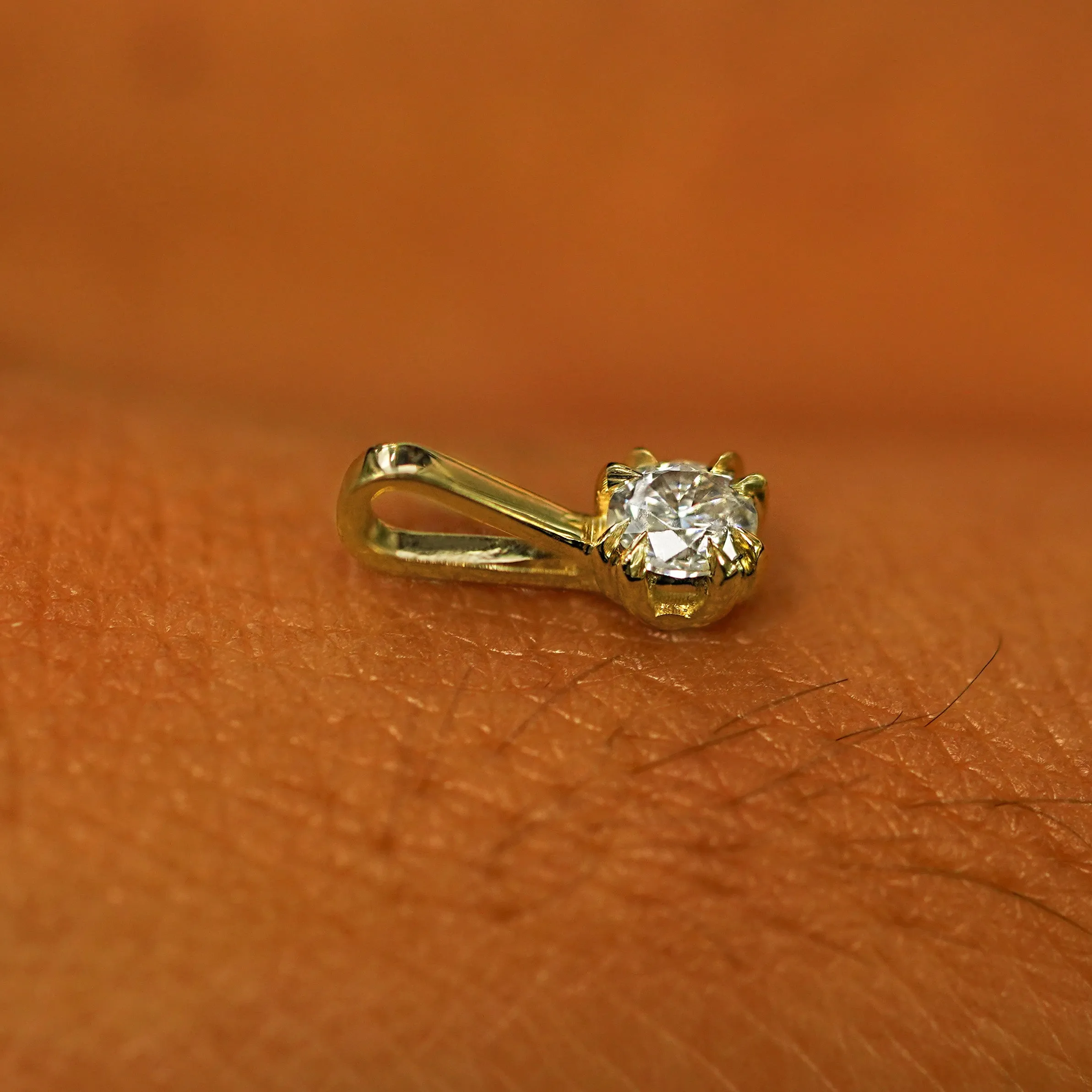 Moissanite Charm