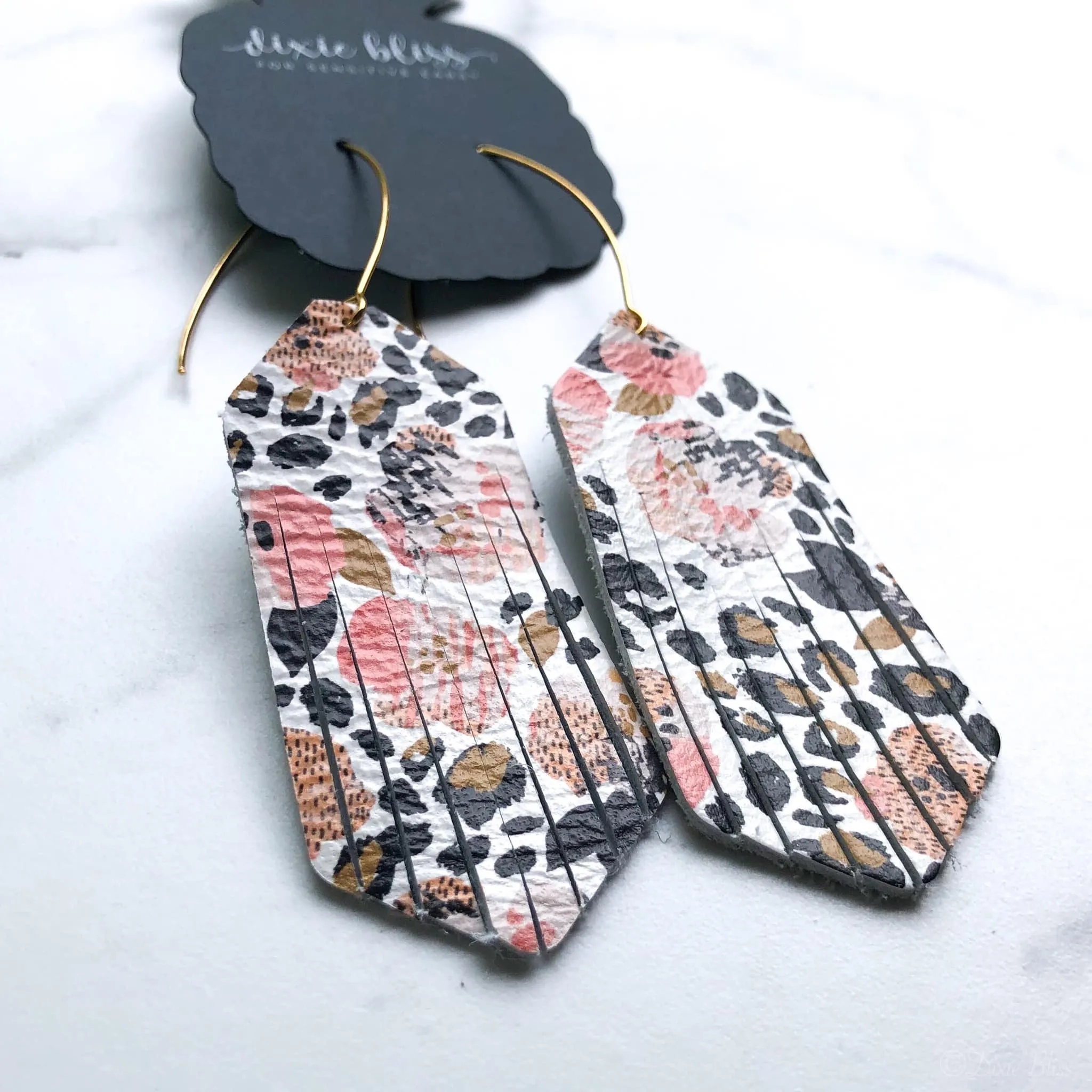 Montana - Genuine Leather Dangle Earrings