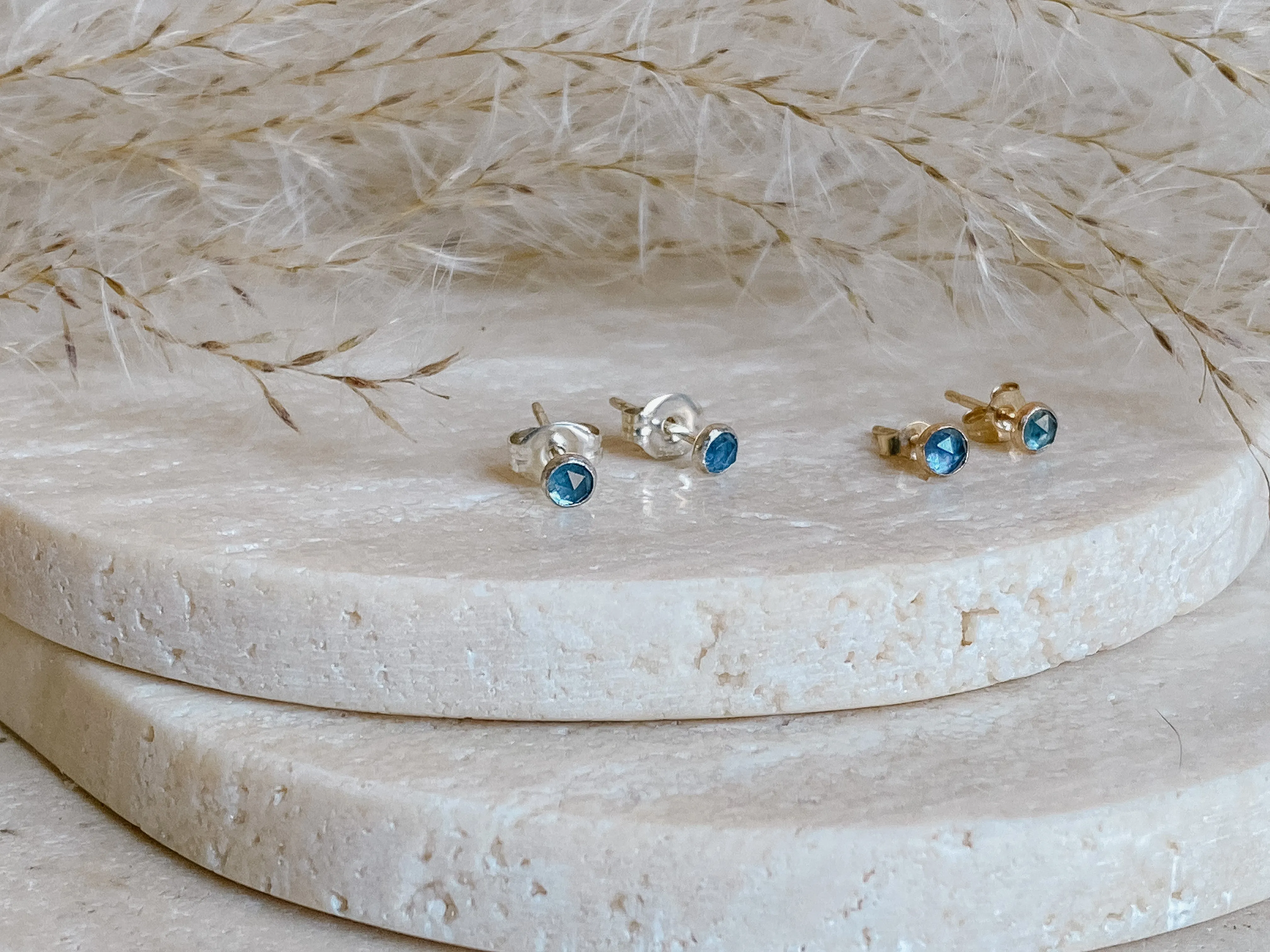 Montana Sapphire Stud Earrings