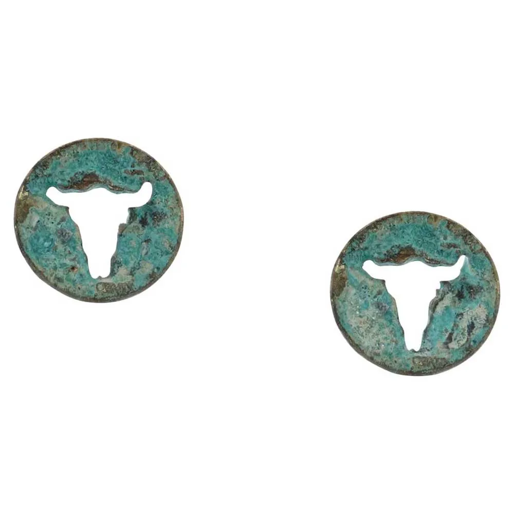 Montana Silversmiths Vintage Nickel Attitude Earrings