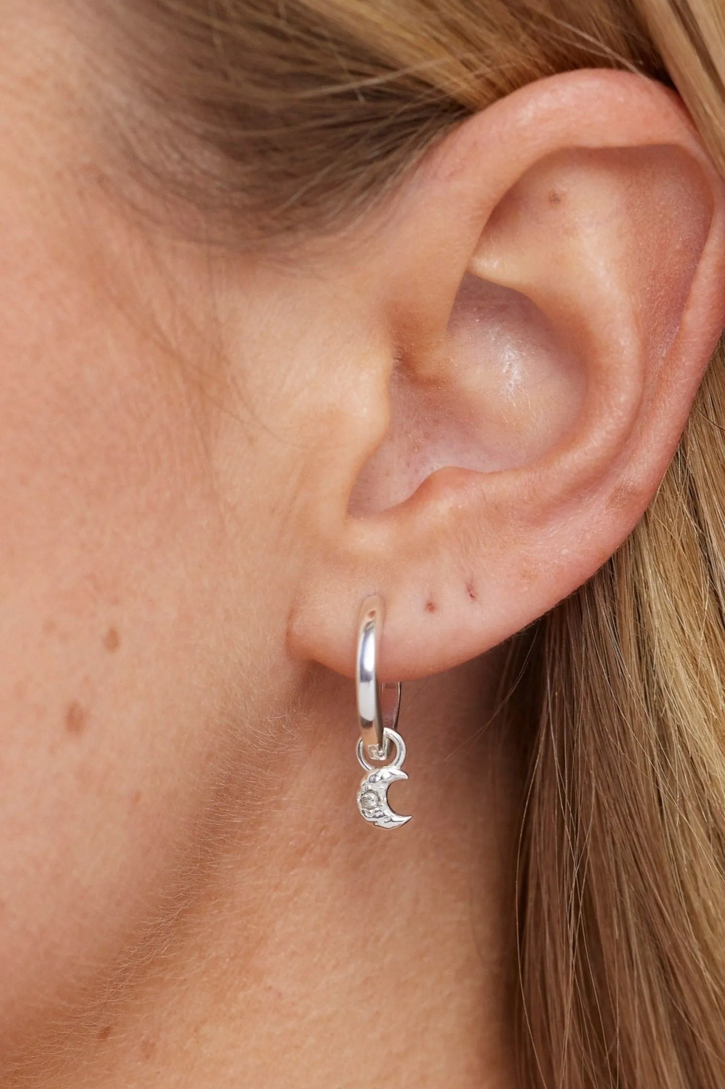 Moon Silver Charm